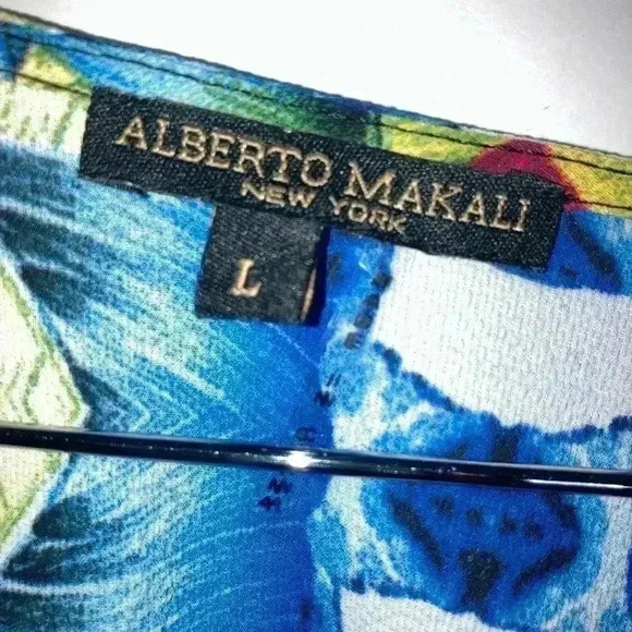 Alberto Makali Kimono Tropical Floral Top Tie Front - Picture 8 of 10